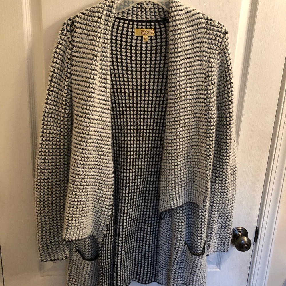 Black and white cardigan